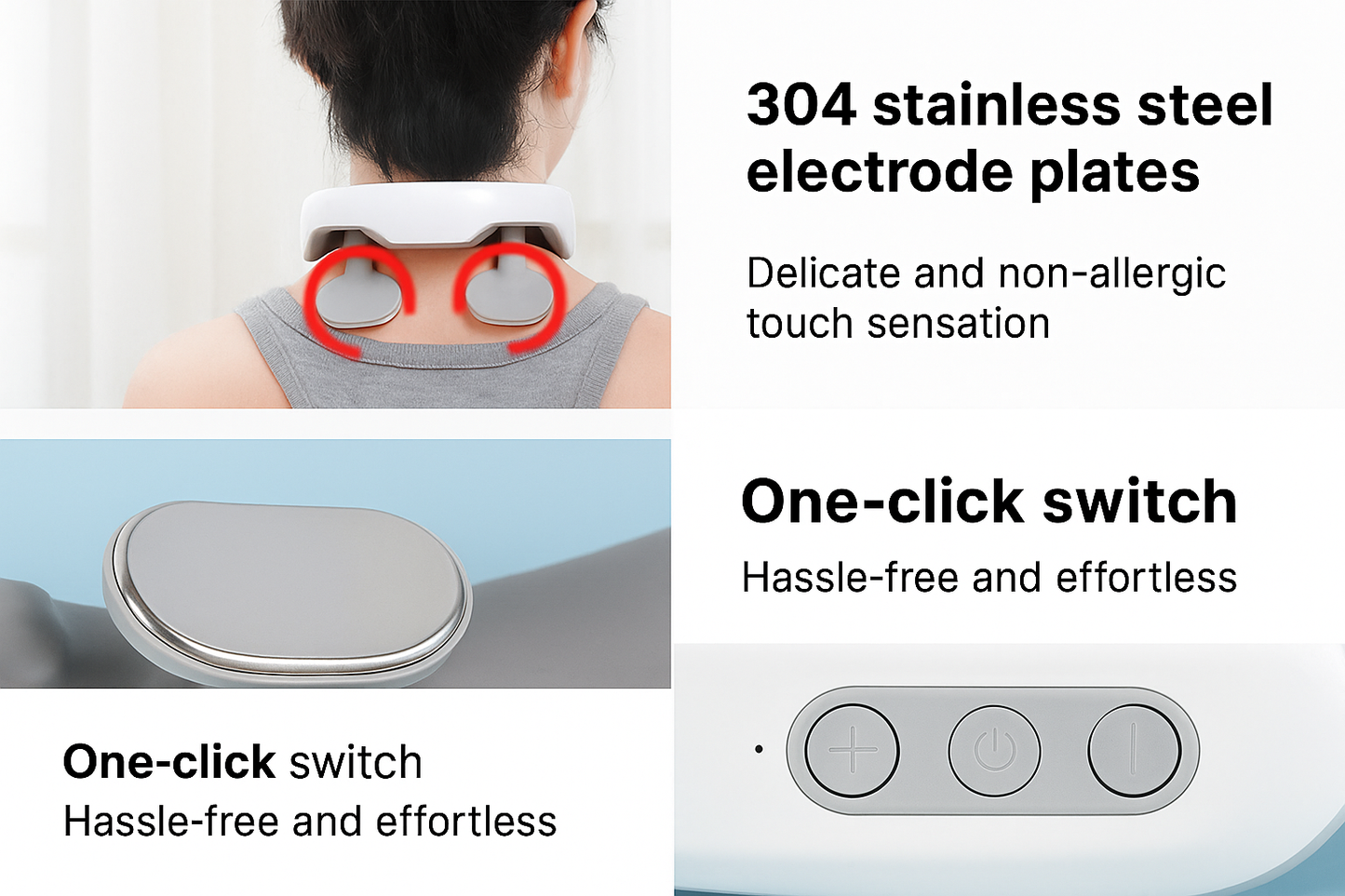 NeckRelief Pro™ – Heated 4-Head Neck Massager