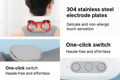 NeckRelief Pro™ – Heated 4-Head Neck Massager